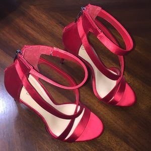 Satin Strapped Heels